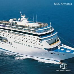 MSC Armonia from Durban  Ports of call Port Louis, Mauritius, La Possession, Reunion, Portuguese Island (Inhaca Archipelago), Mozambique